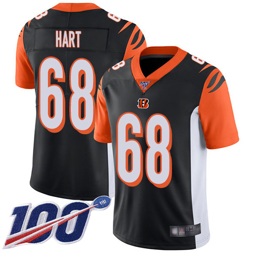 Cincinnati Bengals Limited Black Men Bobby Hart Home Jersey NFL Footballl #68 100th Season Vapor Untouchable->cincinnati bengals->NFL Jersey